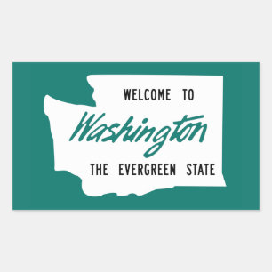 Welkom bij Washington - USA Rechthoekige Sticker