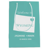 Welkom bij Wayoming om huwelijksgewoonten te perso Medium Cadeauzakje (Voorkant)