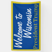 Welkom bij Wisconsin Trump Banner (Verticaal)