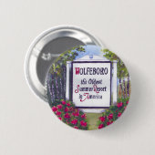 Welkom bij Wolfeboro NH Sign Ronde Button 5,7 Cm (Voorkant /achterkant)