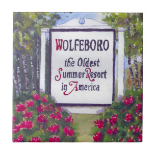 Welkom bij Wolfeboro NH Sign Tegeltje