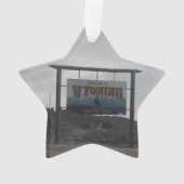 Welkom bij Wyoming Ornament (achterkant)