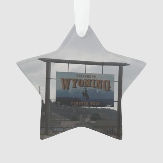 Welkom bij Wyoming Ornament (voorkant)