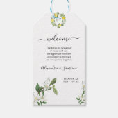 Welkom Bloemen bruiloft gunst cadeau Label Cadeaulabel (Voorkant)