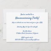 WELKOM Bloemen Housewarming Party Kaart (Achterkant)