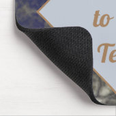 Welkom Blue Gold Abstract Professional op de werkp Muismat (Hoek)