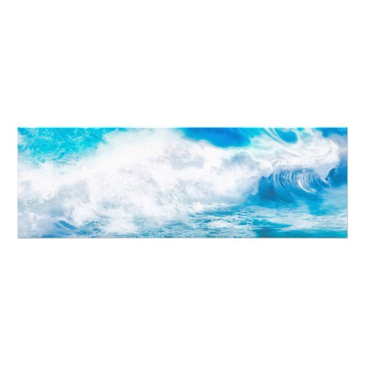 WELKOM BLUE WAVES FOTO AFDRUK (Voorkant)