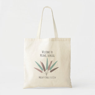 Welkom bruiloft Bag Bohemian Leaf Theme Tote Bag