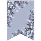 Welkom bruiloft Navy Blue Gray Decor Modern Vlaggetjes (Eerste vlag)