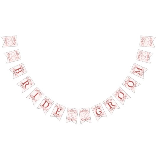 Welkom bruiloft Perzisch Roze Decor Modern Vlaggetjes (Alle)