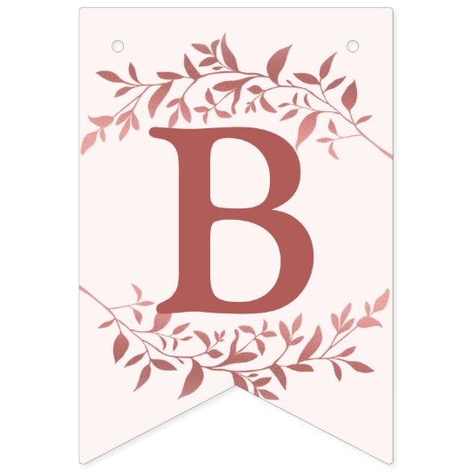 Welkom bruiloft Perzisch Roze Decor Modern Vlaggetjes (Derde vlag)