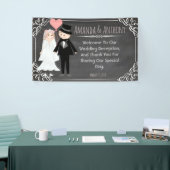 Welkom bruiloft spandoek (Beurs)