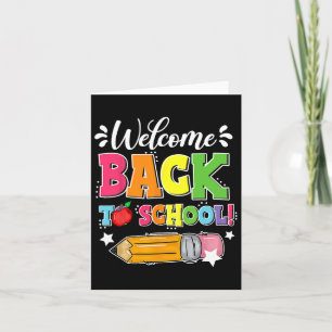 Welkom Byck op de eerste schooldag van de leraar Kaart