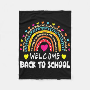 Welkom Byck op school eerste schooldag leraar Fleece Deken
