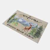 Welkom Cabin Lodge Herten Mountain huis Deurmat (Schuin)