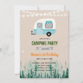 Welkom camper, themauitnodiging kaart (Voorkant)