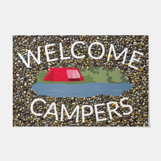 Welkom Campers Deurmat (Voorkant)