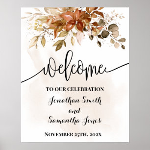 Welkom Ceremony Fall Weduwnajaar Eucalyptus Poster