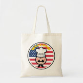 Welkom chef-kok met Amerikaanse vlag Tote Bag (Voorkant)