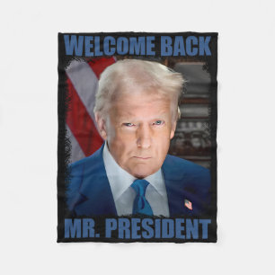 Welkom Ck de heer president Donald Trump inaugurat Fleece Deken