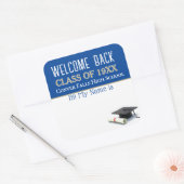 Welkom! Class Reunion naam tag stickers (Envelop)