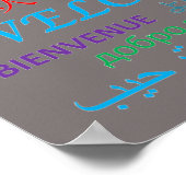 Welkom Colorful Multiple Language Poster (Hoek)