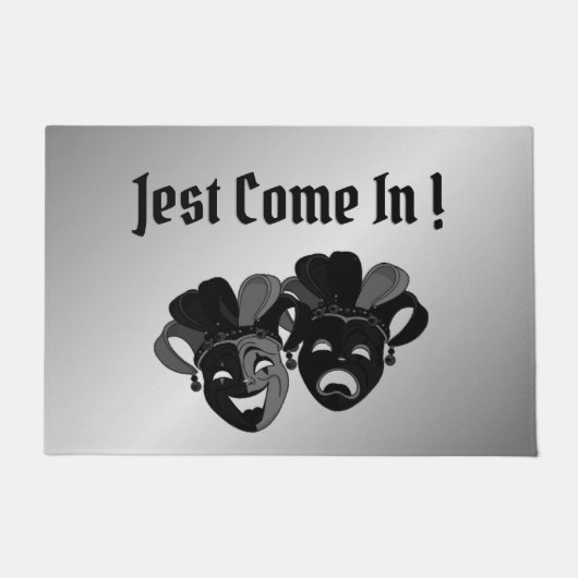 Welkom comedy- en tragedie-bioscoopmaskers deurmat (Voorkant)