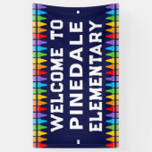 Welkom Crayons School Spandoek (Verticaal)