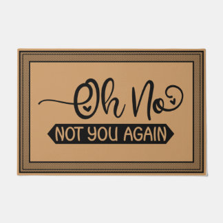 Welkom deur mat Oh nee niet je weer kokosnoot kleu