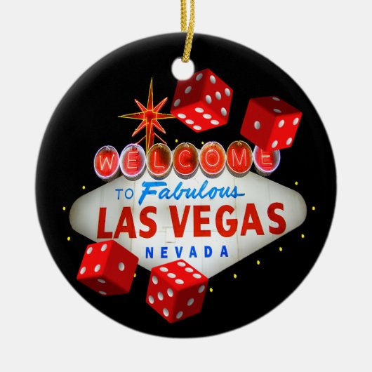 Welkom Dice Las Vegas Ornament (Voorkant)