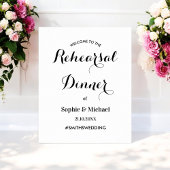 Welkom Dinner Zwart Wit Poster