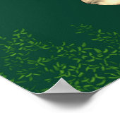 Welkom Dinosaur Theme Wedding Donkergroen Poster (Hoek)