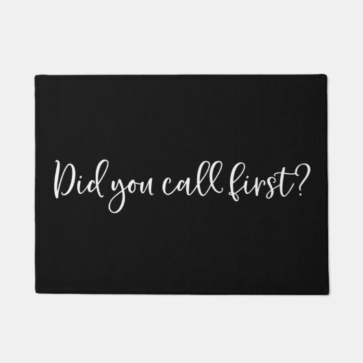 Welkom Door Mat Heb je eerst gebeld? (Voorkant)