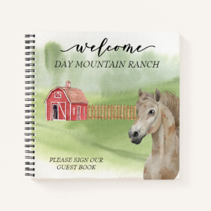 Welkom Dude Ranch Stal Paardenstal Logboek voor ga Notitieboek
