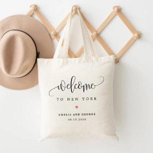 Welkom EDITABLE COLOR Lovely Calligraphy Tote Bag