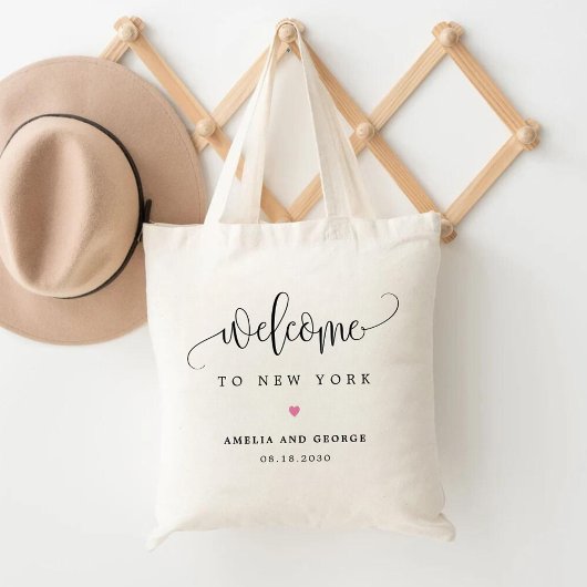 Welkom EDITABLE COLOR Lovely Calligraphy Tote Bag