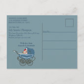 Welkom, een meisje. aankondigingskaart (Achterkant)