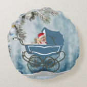 Welkom een meisje rond kussen (Achterkant)