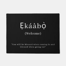 Welkom | Ekaabo Yoruba deurmat