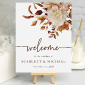 Welkom Elegant Fall Wedding Poster