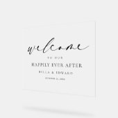 Welkom Elegant Wedding Acryl Bord (Hoek)