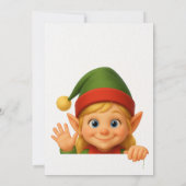 Welkom Elf Feest | Aankomst Viering Noordpool Kaart (Achterkant)