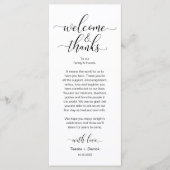 Welkom en Bedankt Trouwplaats instellen Kaart (Voorkant)