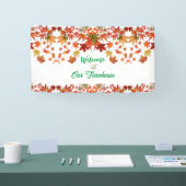 Welkom Farmhouse Colors Maple Leaf herfst Spandoek (Beurs)