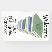Welkom Fifth Grade Classroom Books Spandoek (Horizontaal)