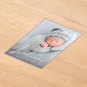 Welkom Fotoscript Acryl Geboorteaankondiging Acryl Uitnodigingen (Laagn)