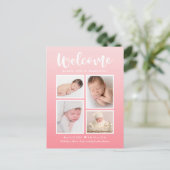 Welkom galerij Modern Aankondiging Briefkaart (Staand voorkant)