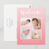 Welkom galerij Modern Aankondiging Briefkaart (Voorkant / Achterkant)