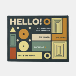 Welkom gasten met een gepersonaliseerde Bauhaus tw Deurmat