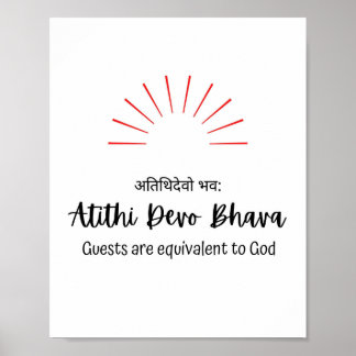 Welkom gasten poster